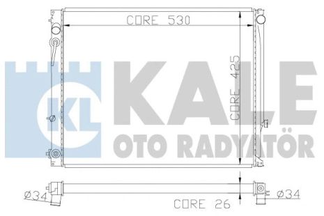 Радиатор охлаждения SUZUKI GRAND, KALE OTO RADYATOR (365200)