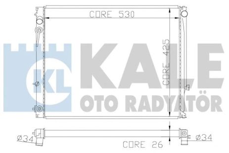 Радиатор охлаждения SUZUKI GRAND, KALE OTO RADYATOR (365200)