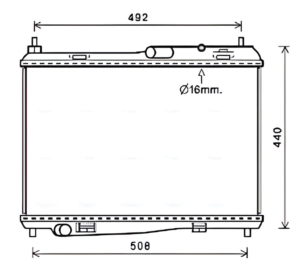 Радіатор охолодження для FORD B-MAX, AVA COOLING (FD2620), покращений Радіатор охолодження для FORD B-MAX, AVA COOLING (FD2620), покращений