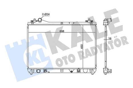 Радиатор охлаждения SUZUKI GRAND, KALE OTO RADYATOR (350755)