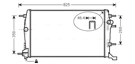 Радіатор охолодження для RENAULT SCÉNIC від AVA COOLING (RTA2616) Радіатор охолодження для RENAULT SCÉNIC від AVA COOLING (RTA2616)