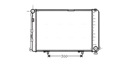 Радіатор охолодження MERCEDES-BENZ 124 від AVA COOLING (MS2067) Радіатор охолодження MERCEDES-BENZ 124 від AVA COOLING (MS2067)