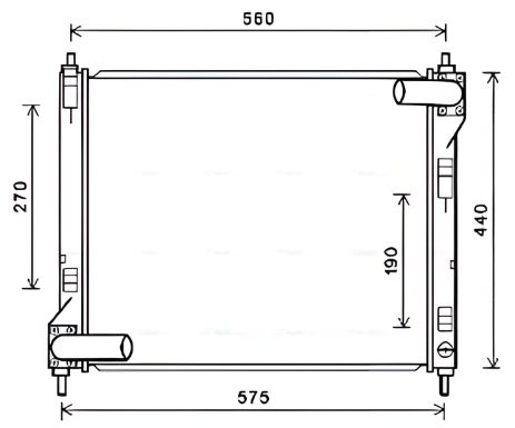 Охлаждающий радиатор NISSAN PULSAR, AVA COOLING (DN2354) Охлаждающий радиатор NISSAN PULSAR, AVA COOLING (DN2354)