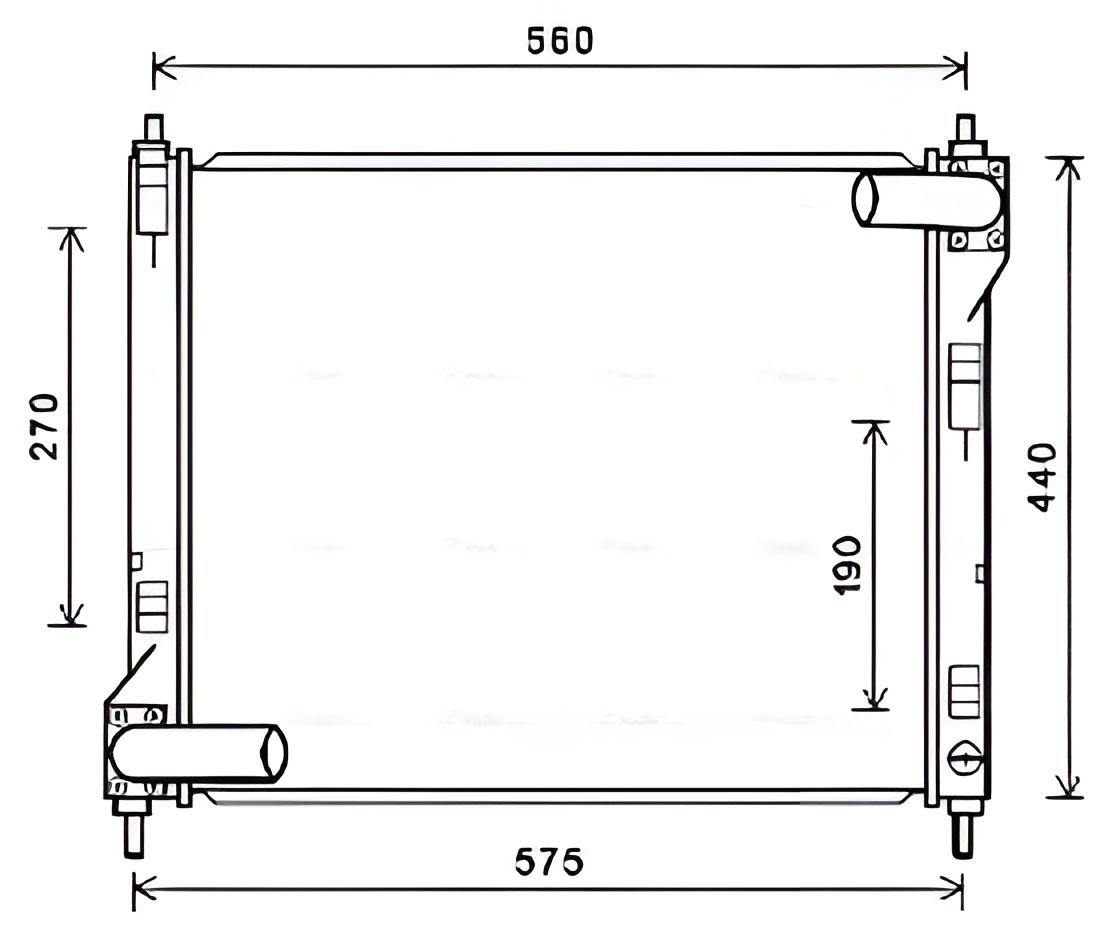 Охлаждающий радиатор NISSAN PULSAR, AVA COOLING (DN2354) Охлаждающий радиатор NISSAN PULSAR, AVA COOLING (DN2354)