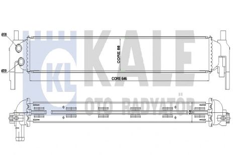 Радиатор охлаждения SEAT TOLEDO, VW POLO, KALE OTO RADYATOR (344780)