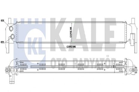 Радиатор охлаждения SEAT TOLEDO, VW POLO, KALE OTO RADYATOR (344780)