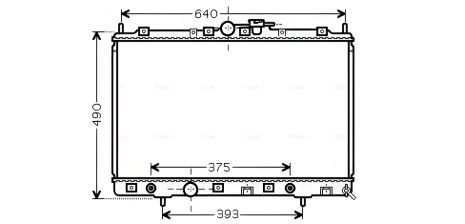 Охолоджувальний радіатор MITSUBISHI PAJERO від AVA COOLING (MT2200)