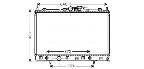 Охолоджувальний радіатор MITSUBISHI PAJERO від AVA COOLING (MT2200)