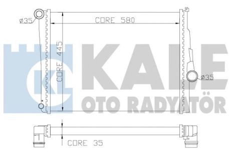 Радиатор охлаждения BMW 3, KALE OTO RADYATOR (354400)