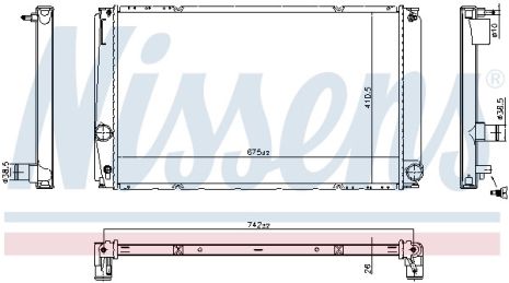 Радіатор охолодження TOYOTA RAV, NISSENS (606818) Радіатор охолодження TOYOTA RAV, NISSENS (606818)