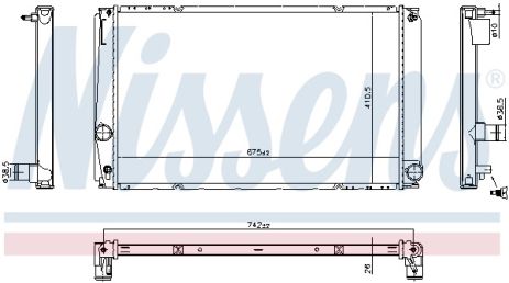 Радіатор охолодження TOYOTA RAV, NISSENS (606818) Радіатор охолодження TOYOTA RAV, NISSENS (606818)