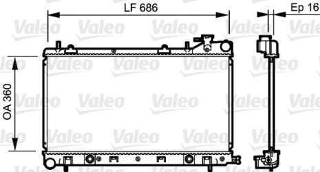 Радиатор охлаждения SUBARU FORESTER, VALEO (735209) Радиатор охлаждения SUBARU FORESTER, VALEO (735209)