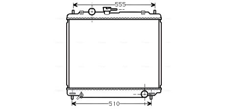 Радіатор охолодження MITSUBISHI PAJERO, AVA COOLING (MT2109), покращена система охолодження Радіатор охолодження MITSUBISHI PAJERO, AVA COOLING (MT2109), покращена система охолодження