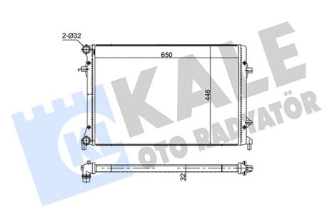 Радіатор охолодження SKODA SUPERB, AUDI TT, KALE OTO RADYATOR (354240) Радіатор охолодження SKODA SUPERB, AUDI TT, KALE OTO RADYATOR (354240)
