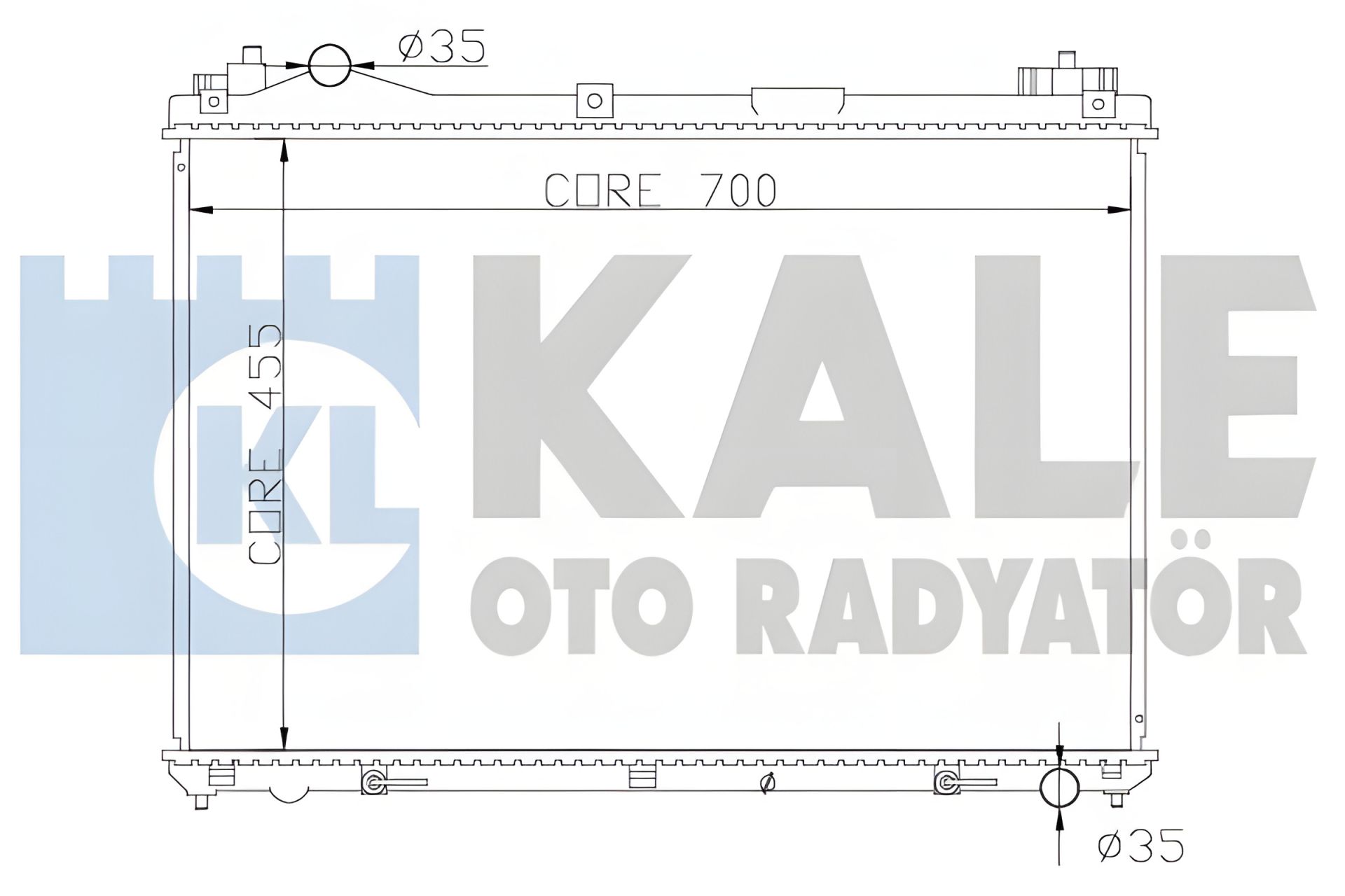 Радіатор охолодження для SUZUKI GRAND, KALE OTO RADYATOR (365400) Радіатор охолодження для SUZUKI GRAND, KALE OTO RADYATOR (365400)