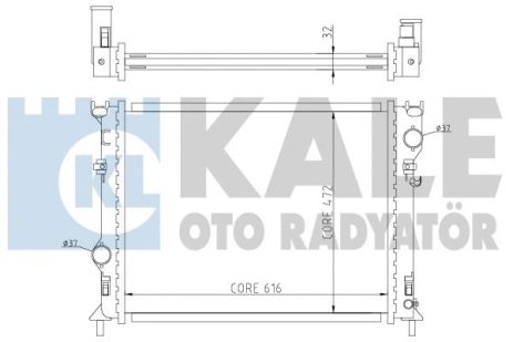 Радіатор охолодження CHRYSLER 300C, LANCIA THEMA, KALE OTO RADYATOR (341940) Радіатор охолодження CHRYSLER 300C, LANCIA THEMA, KALE OTO RADYATOR (341940)