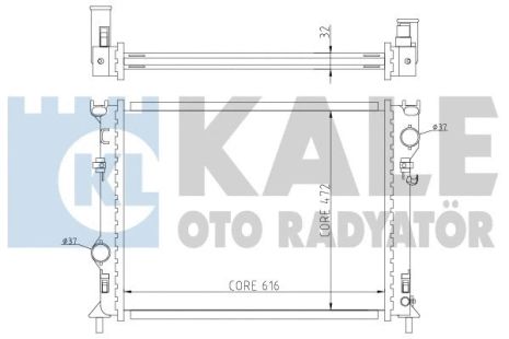 Радіатор охолодження CHRYSLER 300C, LANCIA THEMA, KALE OTO RADYATOR (341940) Радіатор охолодження CHRYSLER 300C, LANCIA THEMA, KALE OTO RADYATOR (341940)