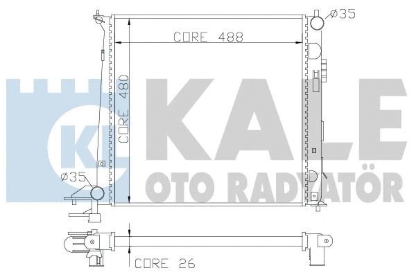 Радіатор охолодження HYUNDAI ix35, KIA SPORTAGE, KALE OTO RADYATOR (341960) Радіатор охолодження HYUNDAI ix35, KIA SPORTAGE, KALE OTO RADYATOR (341960)