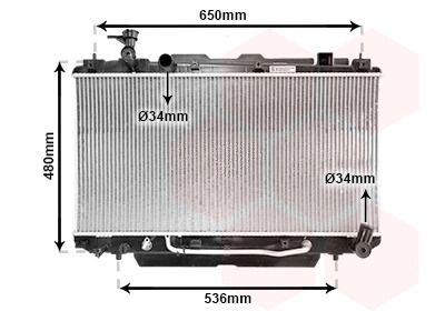 Радіатор охолодження TOYOTA RAV, VAN WEZEL (53002301) Радіатор охолодження TOYOTA RAV, VAN WEZEL (53002301)