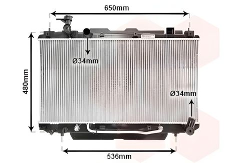 Охолоджувальний радіатор TOYOTA RAV, VAN WEZEL (53002301) Охолоджувальний радіатор TOYOTA RAV, VAN WEZEL (53002301)