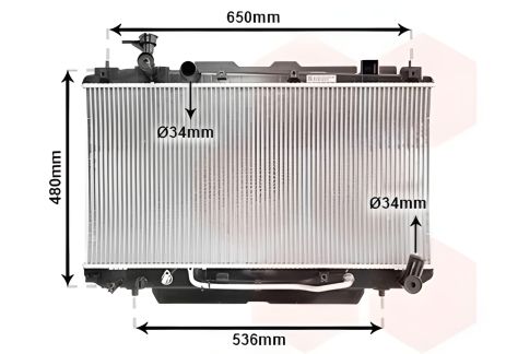 Охолоджувальний радіатор TOYOTA RAV, VAN WEZEL (53002301) Охолоджувальний радіатор TOYOTA RAV, VAN WEZEL (53002301)