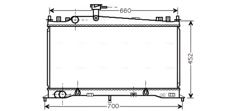 Охлаждающий радиатор MAZDA 6, AVA COOLING (MZ2161)