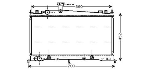 Радиатор охлаждения MAZDA 6, AVA COOLING (MZ2161)