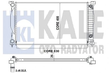 Радиатор охлаждения SEAT EXEO, AUDI A4, KALE OTO RADYATOR (352900) Радиатор охлаждения SEAT EXEO, AUDI A4, KALE OTO RADYATOR (352900)