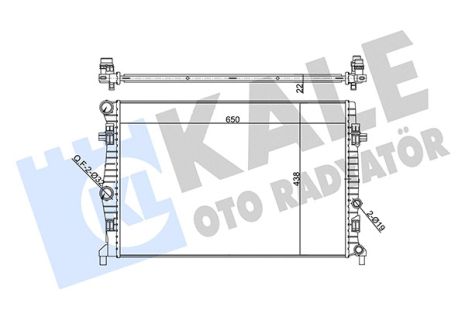 Радіатор охолодження AUDI A3, SKODA OCTAVIA, KALE OTO RADYATOR (357265) Радіатор охолодження AUDI A3, SKODA OCTAVIA, KALE OTO RADYATOR (357265)