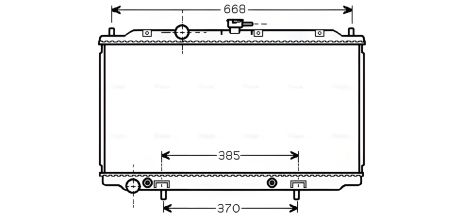 Радиатор охлаждения для NISSAN PRIMERA, от AVA COOLING (DN2223)