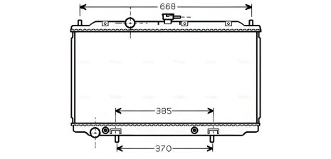 Охолоджувальний радіатор - NISSAN PRIMERA, AVA COOLING (DN2223) Охолоджувальний радіатор - NISSAN PRIMERA, AVA COOLING (DN2223)