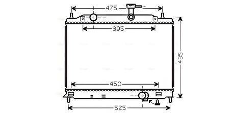 Радіатор охолодження HYUNDAI ACCENT, AVA COOLING (HY2170), серія ProCool Радіатор охолодження HYUNDAI ACCENT, AVA COOLING (HY2170), серія ProCool
