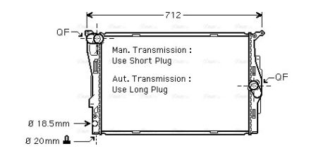 Радиатор охлаждения BMW 3, AVA COOLING (BWA2292) Радиатор охлаждения BMW 3, AVA COOLING (BWA2292)