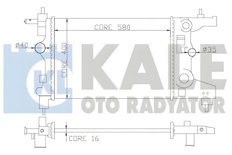Радіатор охолодження для CHEVROLET CRUZE, VAUXHALL ASTRA від KALE OTO RADYATOR (355200) Радіатор охолодження для CHEVROLET CRUZE, VAUXHALL ASTRA від KALE OTO RADYATOR (355200)