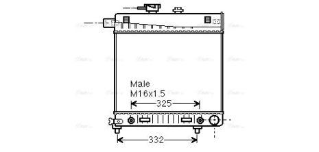 Радіатор охолодження MERCEDES-BENZ E-CLASS, AVA COOLING (MSA2150) Радіатор охолодження MERCEDES-BENZ E-CLASS, AVA COOLING (MSA2150)