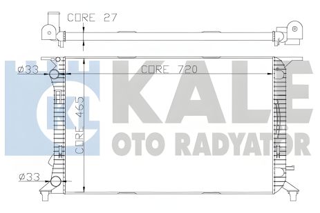Радиатор охлаждения KALE OTO RADYATOR для AUDI Q5 (342340) Радиатор охлаждения KALE OTO RADYATOR для AUDI Q5 (342340)