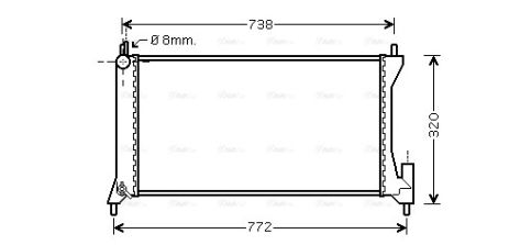Радіатор охолодження SUZUKI WAGON, OPEL AGILA, AVA COOLING (OLA2386) Радіатор охолодження SUZUKI WAGON, OPEL AGILA, AVA COOLING (OLA2386)