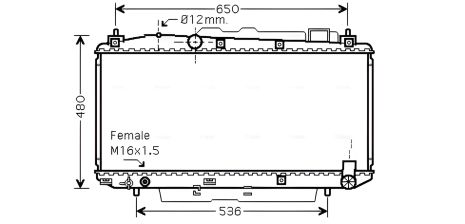 Радіатор охолодження для TOYOTA RAV, AVA COOLING (TOA2348) Радіатор охолодження для TOYOTA RAV, AVA COOLING (TOA2348)