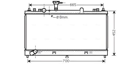 Радиатор охлаждения для MAZDA 6, AVA COOLING (MZ2224)