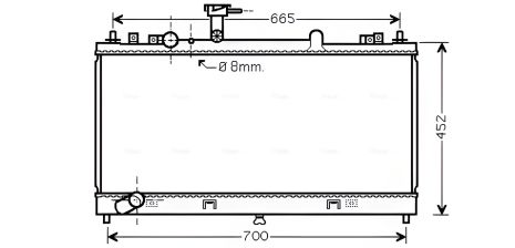 Радіатор MAZDA 6, AVA COOLING (MZ2224)
