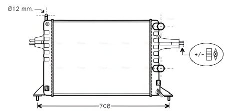 Радіатор охолодження OPEL ASTRA фірма AVA (OL2257) Радіатор охолодження OPEL ASTRA фірма AVA (OL2257)
