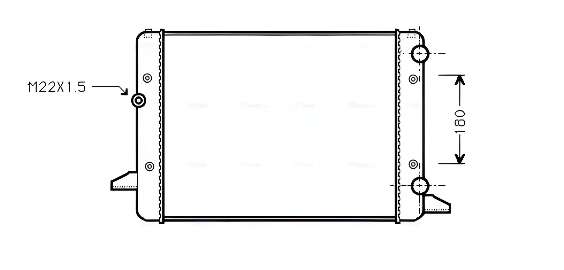 Радіатор охолодження для VW PASSAT, AVA COOLING (VNA2120) Радіатор охолодження для VW PASSAT, AVA COOLING (VNA2120)