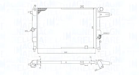 Радиатор для охлаждения VAUXHALL CAVALIER, OPEL VECTRA, MAGNETI MARELLI (350213189800) Радиатор для охлаждения VAUXHALL CAVALIER, OPEL VECTRA, MAGNETI MARELLI (350213189800)