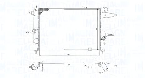 Радиатор для охлаждения VAUXHALL CAVALIER, OPEL VECTRA, MAGNETI MARELLI (350213189800) Радиатор для охлаждения VAUXHALL CAVALIER, OPEL VECTRA, MAGNETI MARELLI (350213189800)