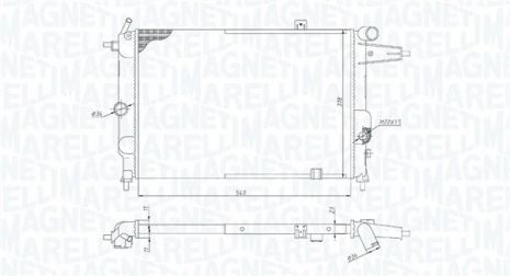 Радиатор охлаждения VAUXHALL CAVALIER, OPEL VECTRA, MAGNETI MARELLI (350213189800) Радиатор охлаждения VAUXHALL CAVALIER, OPEL VECTRA, MAGNETI MARELLI (350213189800)