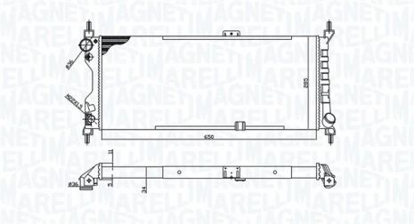 Радіатор охолодження VAUXHALL CORSAVAN, OPEL CORSA, MAGNETI MARELLI (350213588000) Радіатор охолодження VAUXHALL CORSAVAN, OPEL CORSA, MAGNETI MARELLI (350213588000)
