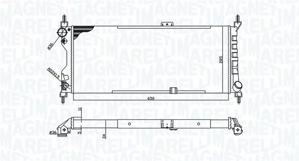 Радіатор охолодження VAUXHALL CORSAVAN, OPEL CORSA, MAGNETI MARELLI (350213588000) Радіатор охолодження VAUXHALL CORSAVAN, OPEL CORSA, MAGNETI MARELLI (350213588000)