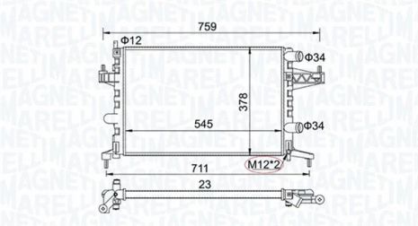 Радіатор охолодження OPEL CORSA, VAUXHALL CORSAVAN, MAGNETI MARELLI (350213829000) Радіатор охолодження OPEL CORSA, VAUXHALL CORSAVAN, MAGNETI MARELLI (350213829000)