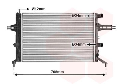 Радіатор охолодження 37002257 OPEL, VAN WEZEL (37002257) Радіатор охолодження 37002257 OPEL, VAN WEZEL (37002257)
