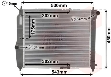 Охлаждающий радиатор DAEWOO KALOS, CHEVROLET AVEO, VAN WEZEL (81002066) Охлаждающий радиатор DAEWOO KALOS, CHEVROLET AVEO, VAN WEZEL (81002066)